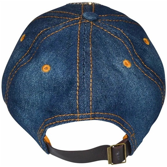 NWT Distressed Denim w/Pink Bling HOPE Breast Cancer Awareness Ribbon Cap Hat - Picture 5 of 6